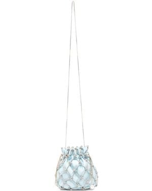 Rosantica Selene Capri Embellished Cross Body Bag - White