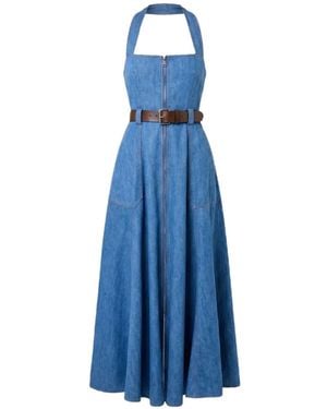 Nicholas Anastasia Belted Dress - Blue