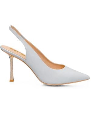 Kat Maconie Zapatos De Tacón Con Detalles De Cristales - Blanco