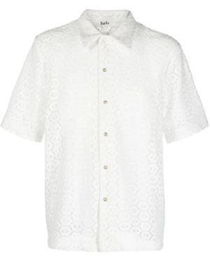 Séfr Pointelle-Knit Shirt - White