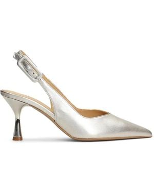 Fratelli Russo Pointed-Toe Slingback Pumps - White
