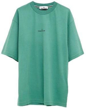 Stone Island Graphic-Print T-Shirt - Green