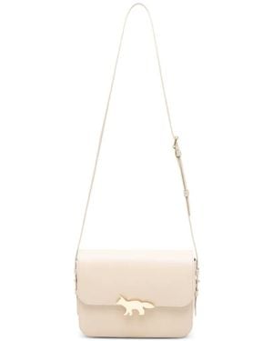 Maison Kitsuné Bolso De Hombro Edie Grande De Piel - Blanco