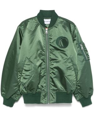 Etudes Studio Logo-Patch Bomber Jacket - Green