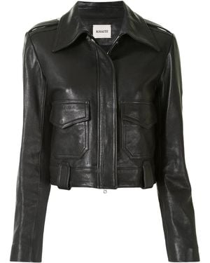 【関税込み】KHAITE ブラック Morsson レザージャケット Morsson Jacket in Black Leather – KHAITE