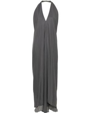 Andrea Ya'aqov Maxikleid Aus Twill - Grau