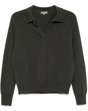 N.Peal Cashmere Harriet Polo Shirt - Green