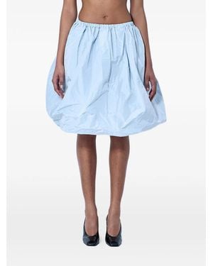 Prada Balloon-Silhouette Skirt - Blue