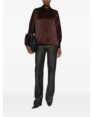 Vince Long-Sleeve Shirt - Brown