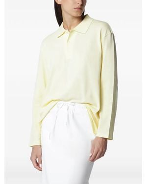 Flore Flore Diana Long-Sleeve Polo Shirt - White