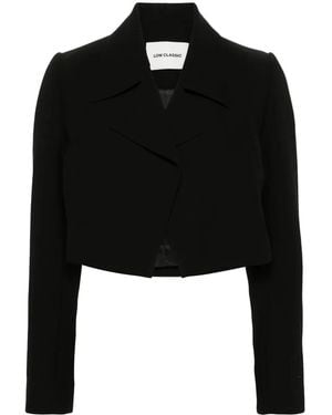 Low Classic Cropped Blazer - Black