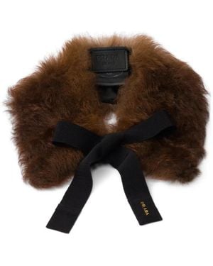 Prada Shearling Collar - Brown