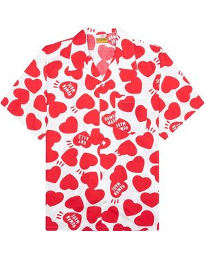 Human Made Heart-Print Shirt - Red