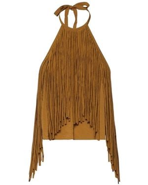 Pinko Self-Tie Top - Brown