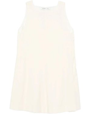 Carven Sleeveless Round-Neck Dress - White