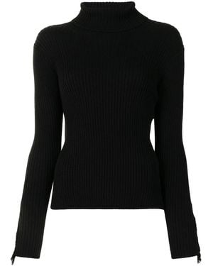 Y's Yohji Yamamoto Roll Neck Knitted Jumper - Black