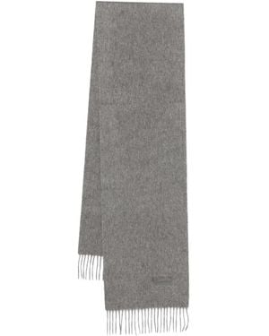 Paul Smith Fringed-Edge Cashmere Scarf - Grey