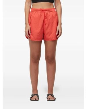 Osklen Micro-perforated drawstring shorts - Rot