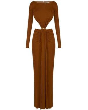 Elisabetta Franchi Carpet Dress - Brown