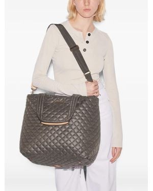 MZ Wallace Großer Metro Deluxe Tote Bag - Weiß