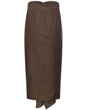Rohe Strapless Top - Brown