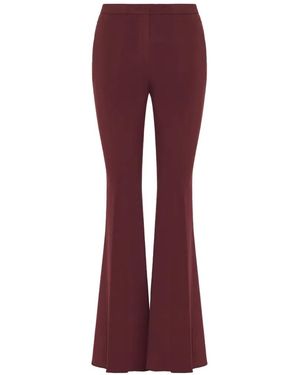 Etro Pressed-Crease Flared Pants - Purple