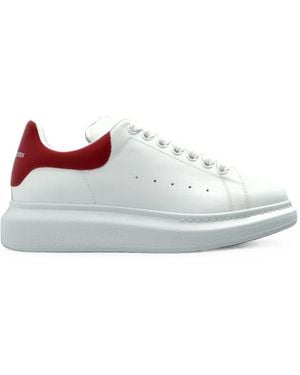 McQueen Oversized Leather Sneakers - White