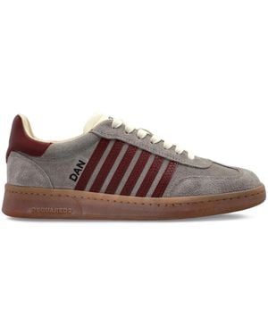 DSquared² Baskets Boxer En Daim - Marron