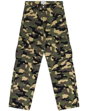 Rhude Linares Camouflage-Print Cargo Trousers - White