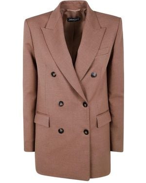 DR. HOPE Double-Breasted Blazer - Brown