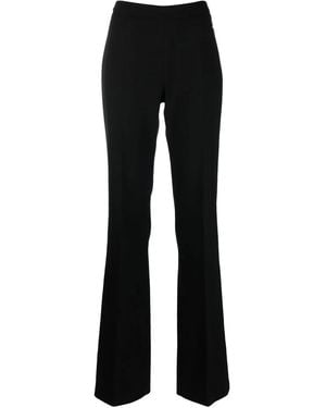 Just Cavalli Logo-Plaque Flared Tailored Trousers - Black