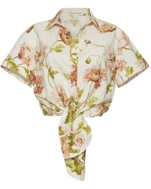 Cara Cara Asbury Floral-Pattern Shirt - Metallic