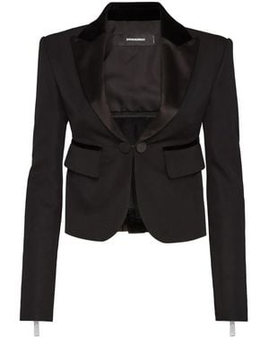 DSquared² Single-Breasted Blazer - Black