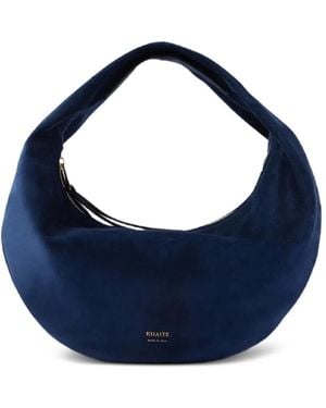 KHAITE Olivia Suede Shoulder Bag - Blue