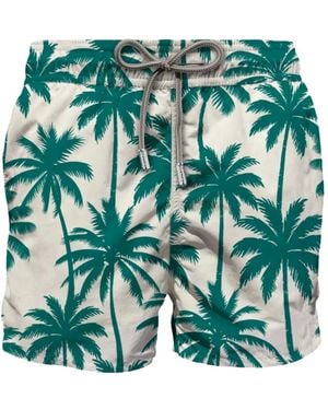 MC2 Saint Barth Palm Print Sea Clothing - Green