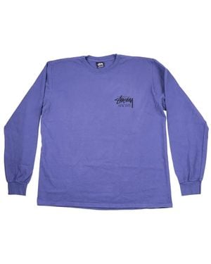 Stussy New York Chapter Long-Sleeve T-Shirt - Purple