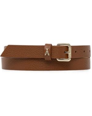 Patrizia Pepe Fly-Detail Buckle Belt - Brown