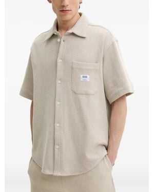 HUGO Ebronn Chest-Pocket Button-Up Shirt - Natural