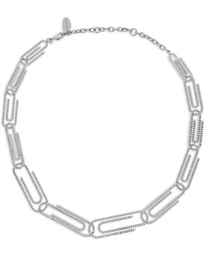Off-White c/o Virgil Abloh Crystal-Embellished Necklace - White