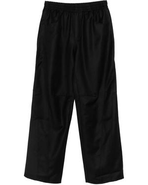Andrea Ya'aqov Elasticated-Waist Trousers - Black