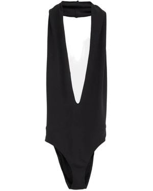 Gucci V-Neck Bodysuit - Black