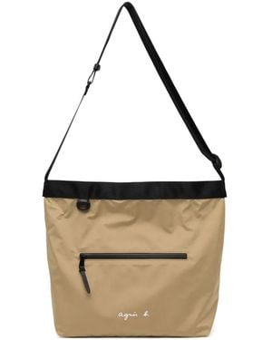 agnès b. Large Fred Shoulder Bag - White