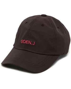 Goen.J Embroidered-Logo Baseball Cap - Brown