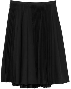 Marni Satin Midi Skirt - Black