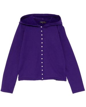 agnès b. Button-Up Cardigan - Purple
