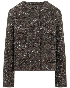 Fabiana Filippi Tweed Jacket - Black