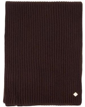 CASABLANCA Ribbed-Knit Wool Scarf - Paars