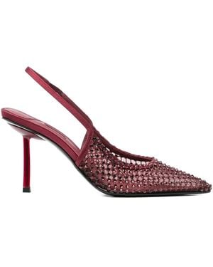 Le Silla 90Mm Gilda Crystal-Embellished Slingback Heeled Pumps - Pink