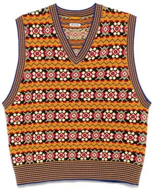 Bode Bracken Vest - Brown