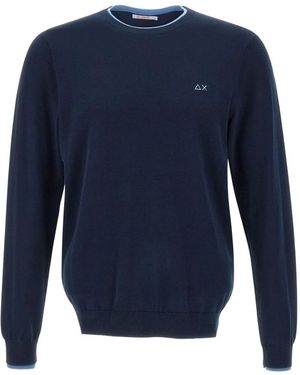 Sun 68 Katoenen Sweater - Blauw